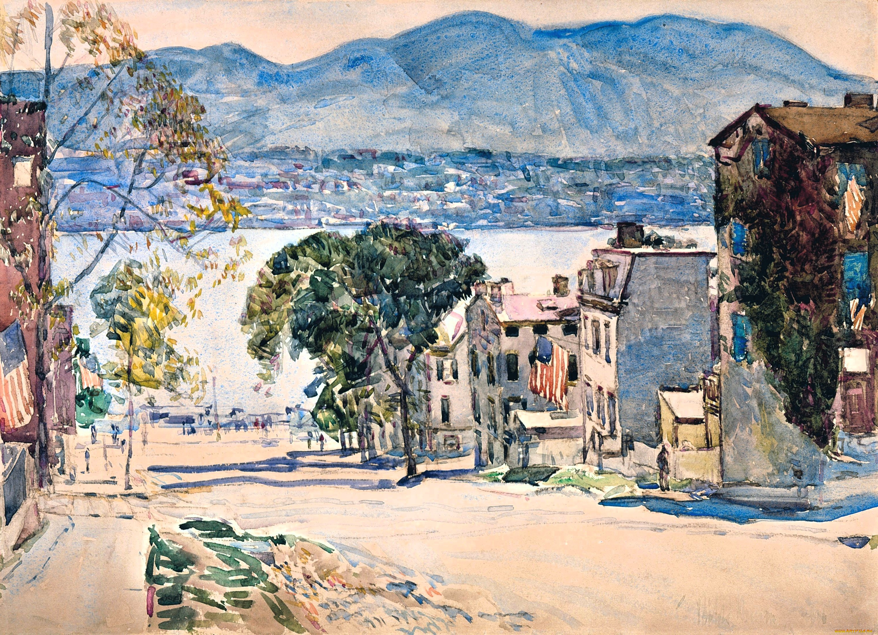 , frederick childe hassam, , , , , , 